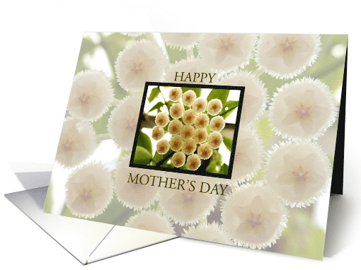 happy mother's day, delicat porcelain flower card (609511)