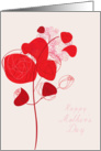 happy mother’s day, red roses card