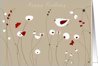 whimsical nature composition birthday card