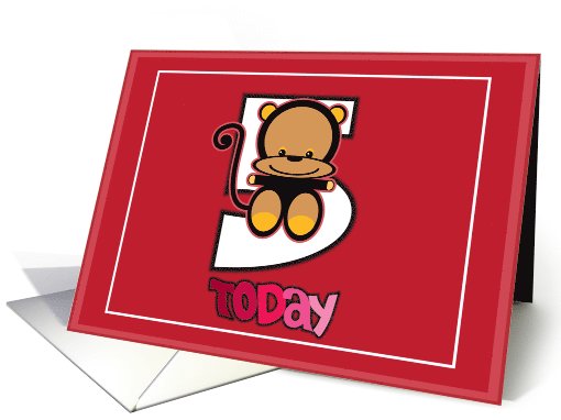 birthday 5 today card (621532)