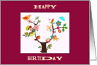 happy birthday whimsical composition card