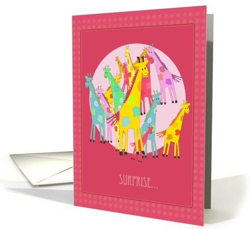giraffe crew, birthday surprise card (651453)