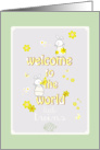 welcome to the world little twins cute card