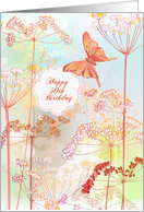 happy 50th birthday floral card