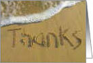 Thanks card