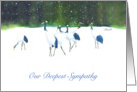 Our Deepest Sympathy-Red Crowned Cranes card