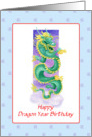 Happy dragon year birthday card