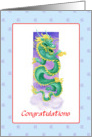 Congratulations to grandchild’s birth in the dragon year card