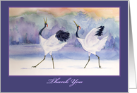 Red Crowned Cranes...