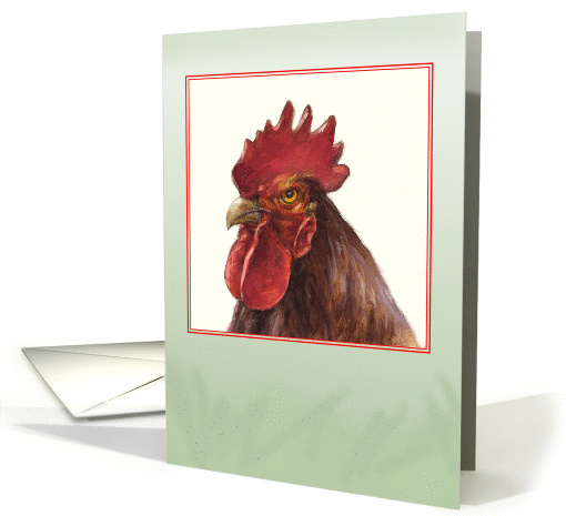 Rooster- blank card (1433182)