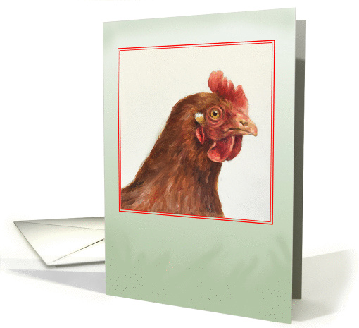 Hen- blank card (1433188)