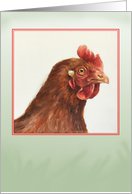 Hen- blank card