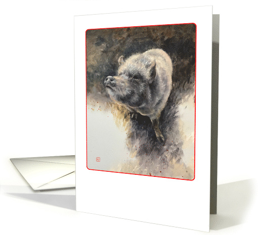 Pig blank card (1553404)