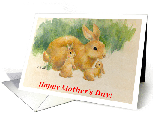 Happy Mother's Day - Bunnies card (678908)