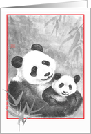 Panda-Blank-Asian art card
