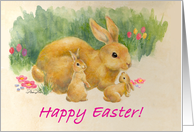 Happy Easter-Bunnies card