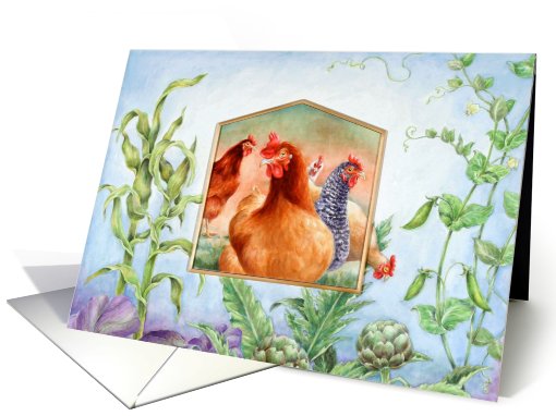 Chicken and Vegetables card (760022)