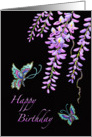 Happy Birthday-Butterflies-Wisteria card
