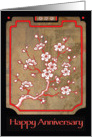 Wedding Anniversary-Asian Plum Blossom card