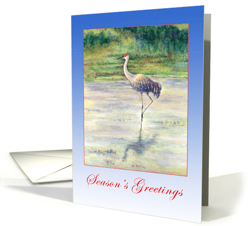 Season's Greetings-Sandhill Crane card (999089)
