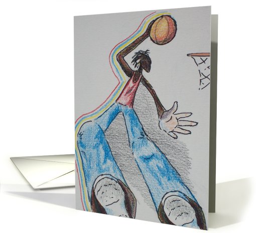 Birthday, Basketball, Two the hard way card (664629)