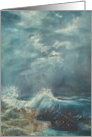 Moonlight seascape card