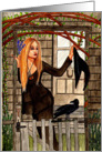 Cottage Witch - Witch & Halloween Art card