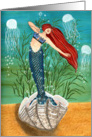 Out Of Her Shell, Mermaid Art card