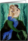 Devocean, mercouple - Love, Mermaid Art card