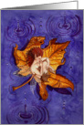 Sweet Autumn Rain - Autumn Fairy Art card