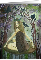 Wild Fauna, Beltane Princess - Beltane Art card
