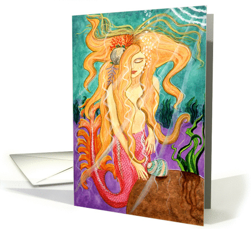 Sanibel Siren - Mermaid Art card (604208)