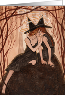 Whispers Only Sisters Understand - Witch Art card
