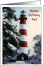 Happy Birthday Dad lighthouse card