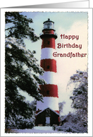 Happy Birthday Grandfather lighthouse card