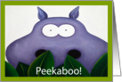 Peekaboo! Jungle Hippo Birthday card