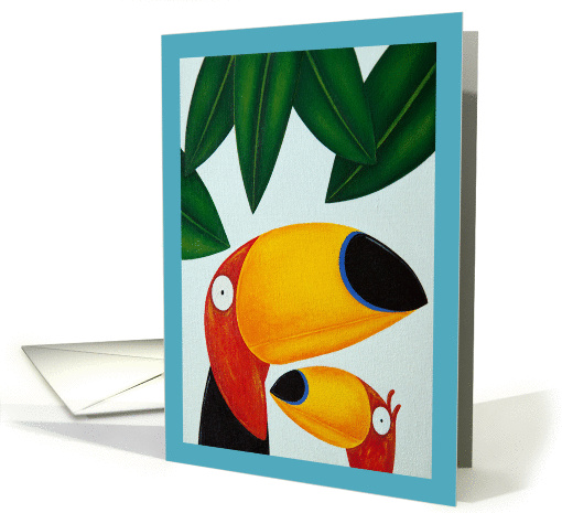 Jungle Toucan Birds Missing You card (1427654)