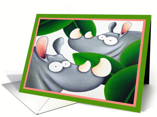 Jungle Birthday Rhinos card (1427660)