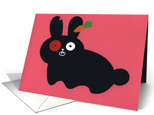 Blank card - pet rabbit card (607479)