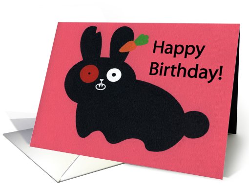 birthday - rabbit card (611343)