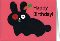 birthday - rabbit card