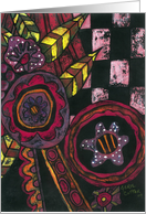 Feathers & Flowers card