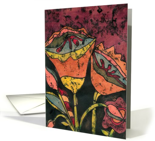 Citrus Bloom, abstract card (607371)