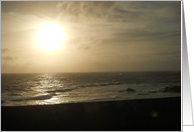 Sympathy, Beach Sunset card