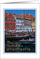 Going Away Party Invitation Eurpoean Canals card