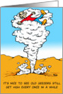 Old Geezer on top of geyser card