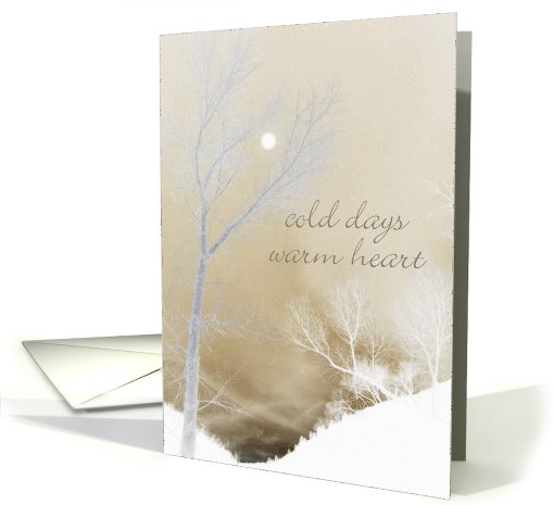 Cold Days Warm Heart - Miss You card (699826)