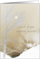 Cold Days Warm Heart - Miss You card