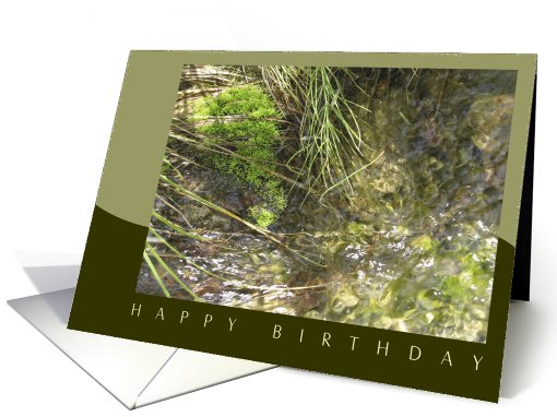 Flowing Creek Greens - Happy Birthday card (709013)