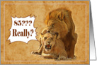 Happy 85th Birthday, Two lions in love card